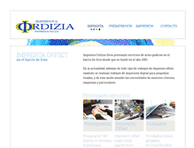 Tablet Screenshot of imprentaordizia.com